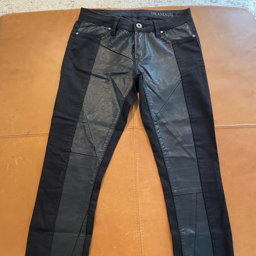 Blank NYC leather pants size 27